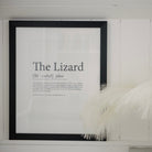 The Lizard Definition Typographic Print-SeaKisses