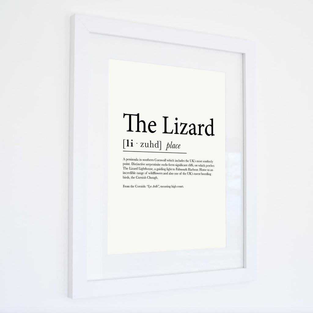 The Lizard Definition Typographic Print-SeaKisses