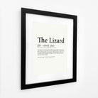 The Lizard Definition Typographic Print-SeaKisses