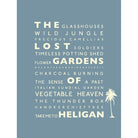 The Lost Gardens of Heligan Typographic Print-SeaKisses