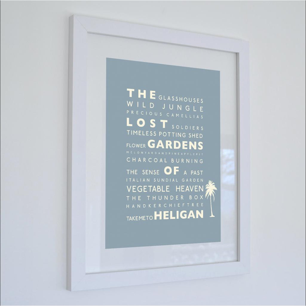 The Lost Gardens of Heligan Typographic Print-SeaKisses