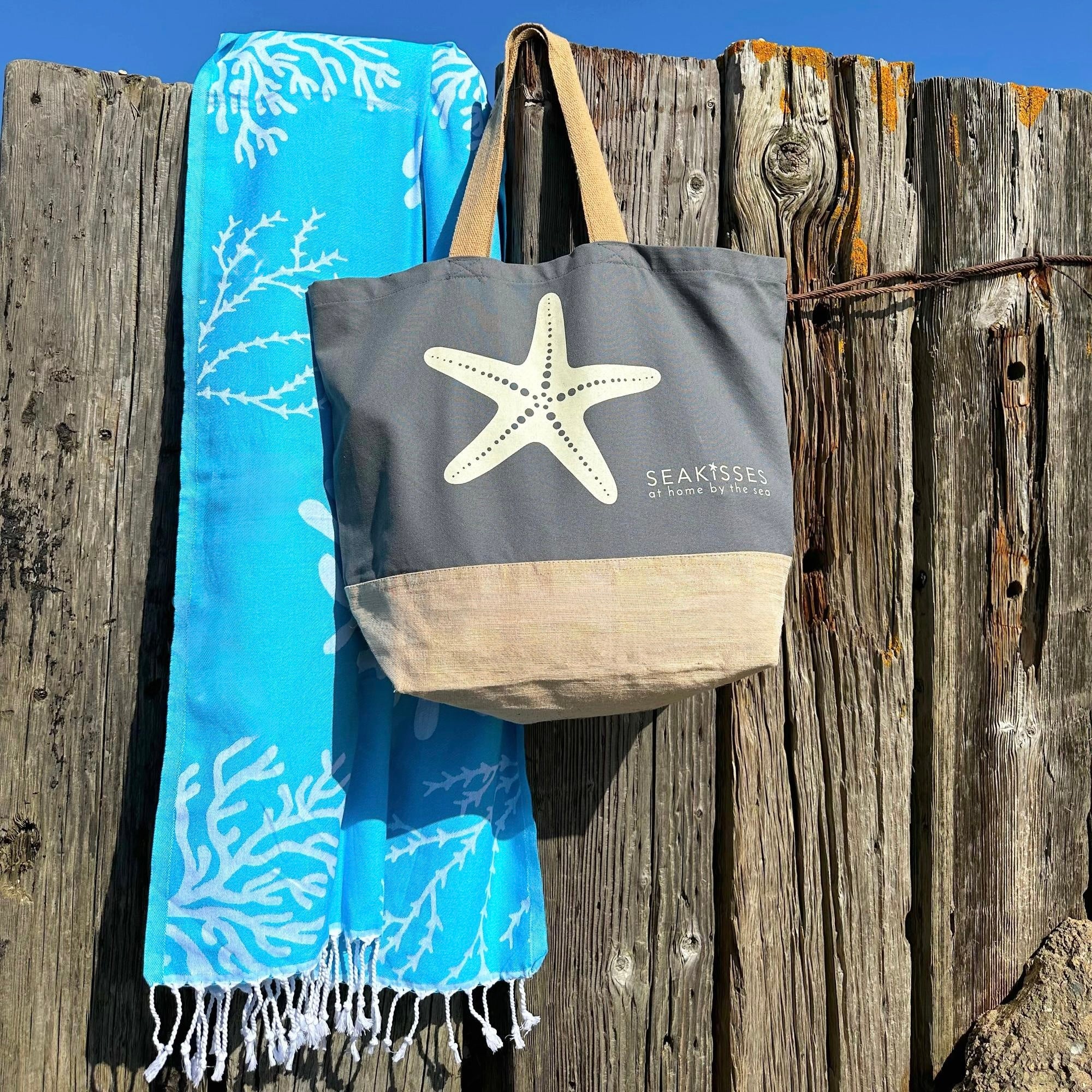 The SeaKissed XL Beach Bag - Slight Second-SeaKisses