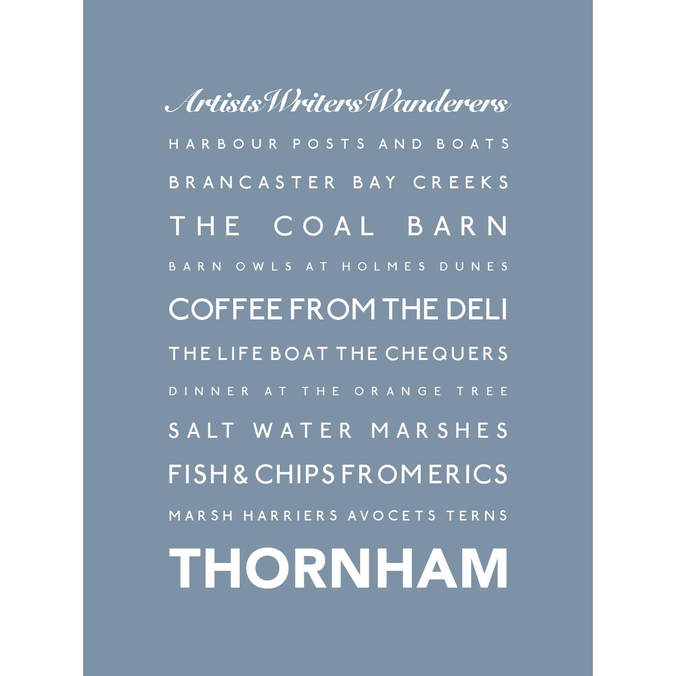 Thornham Typographic Print-SeaKisses