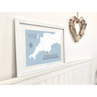 Thurlestone Coastal Map Print-SeaKisses