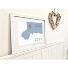 Titchwell Coastal Map Print-SeaKisses