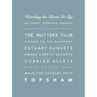 Topsham Typographic Print-SeaKisses