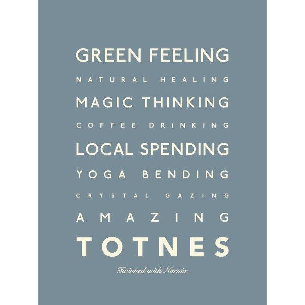 Totnes Typographic Travel Print- Coastal Wall Art /Poster-SeaKisses