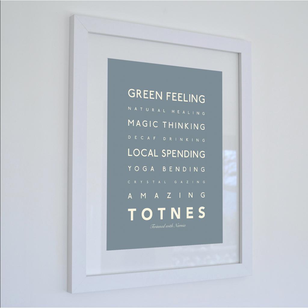 Totnes Typographic Travel Print- Coastal Wall Art /Poster-SeaKisses