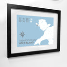 Trearddur Bay Coastal Map Print-SeaKisses