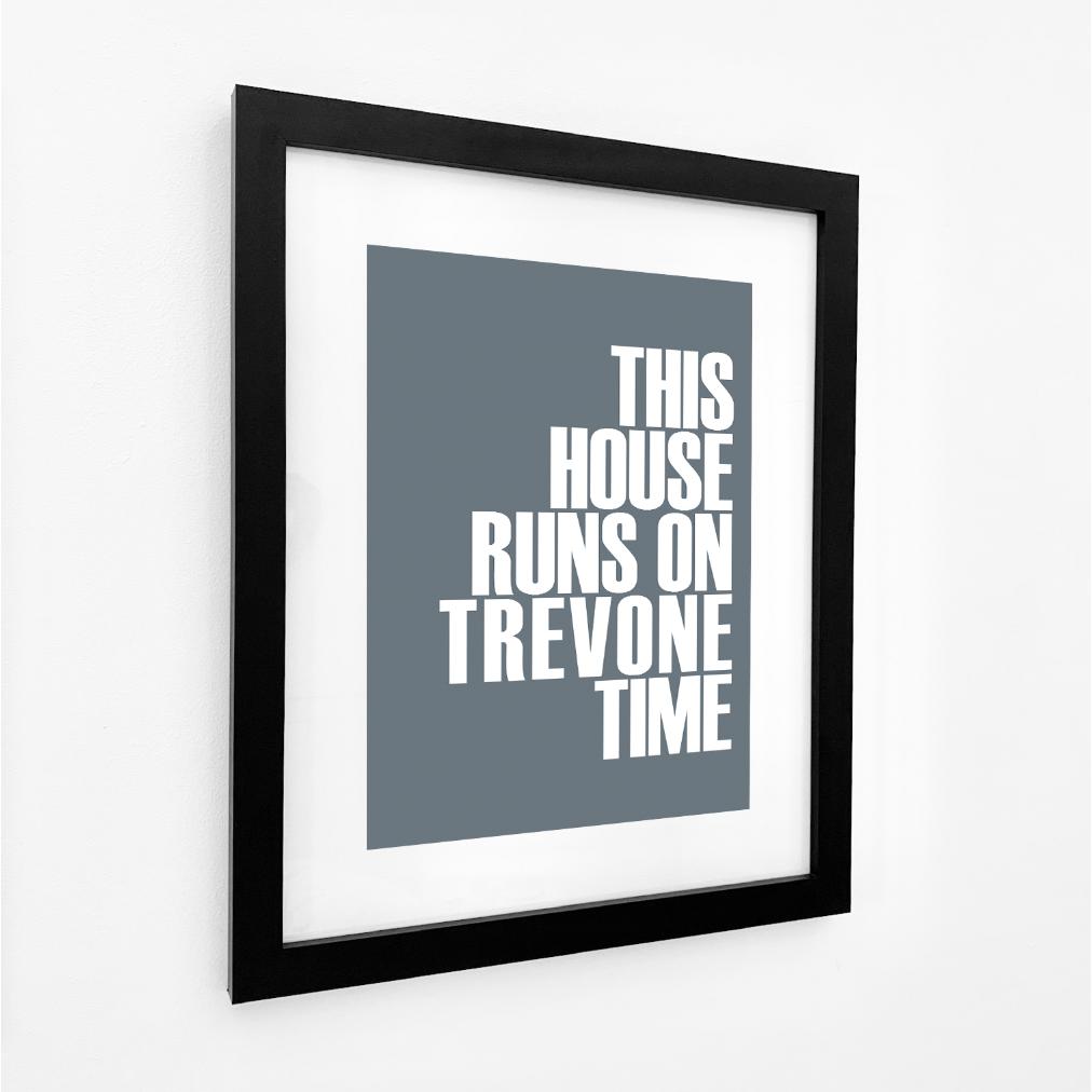 Trevone Time Typographic Print-SeaKisses