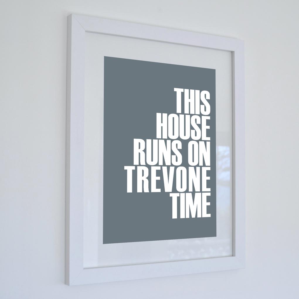 Trevone Time Typographic Print-SeaKisses