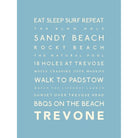 Trevone Typographic Print-SeaKisses