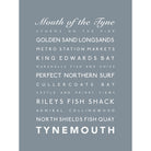 Tynemouth Typographic Print-SeaKisses