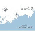 Union Hall Coastal Map Print-SeaKisses