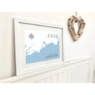 Union Hall Coastal Map Print-SeaKisses