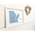 Walney Island Coastal Map Print-SeaKisses