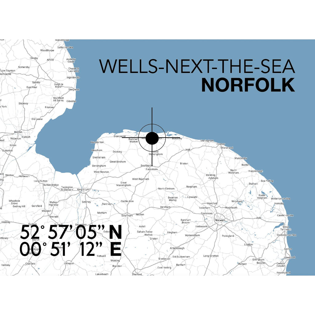 Wells-Next-The-Sea Landmark Map-SeaKisses