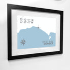 West Bay Coastal Map Print-SeaKisses