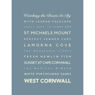 West Cornwall Typographic Print-SeaKisses