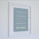 West Cornwall Typographic Print-SeaKisses