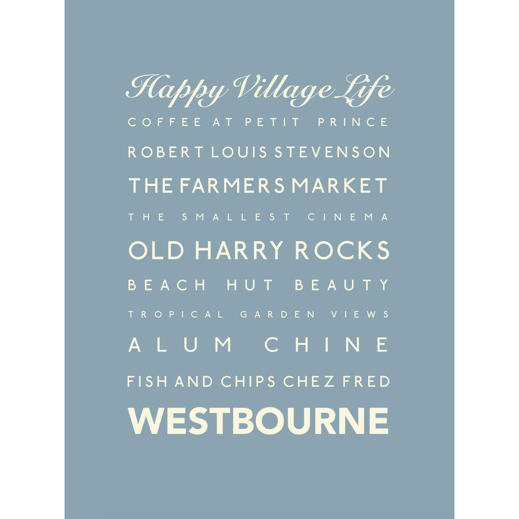 Westbourne Typographic Print-SeaKisses