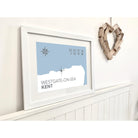 Westgate-on-Sea Coastal Map Print-SeaKisses