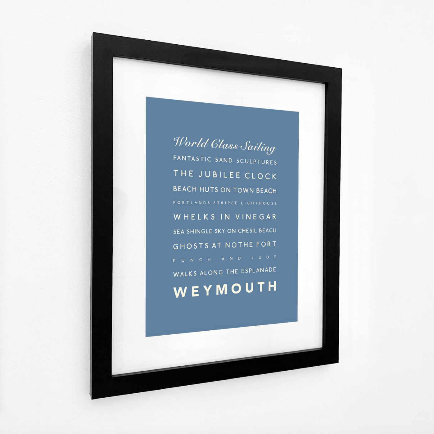 Weymouth Typographic Print-SeaKisses