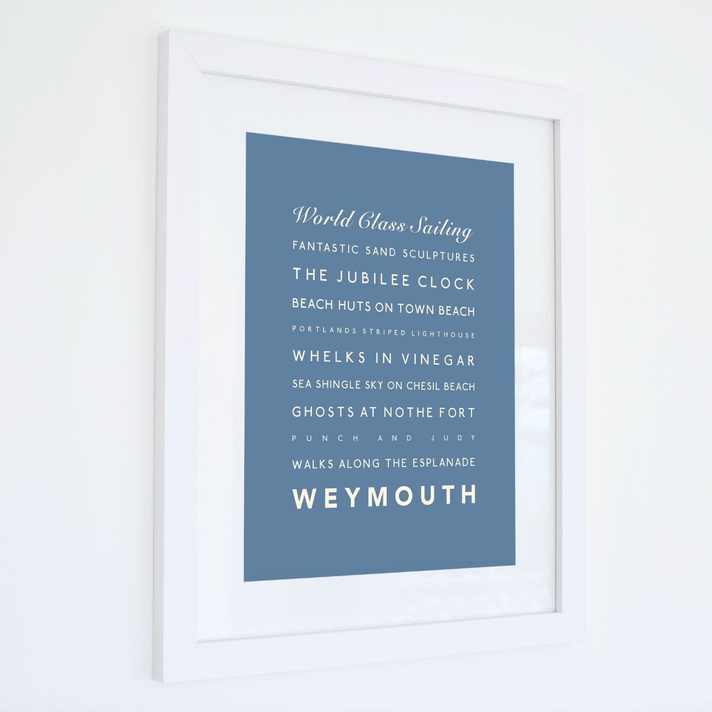 Weymouth Typographic Print-SeaKisses