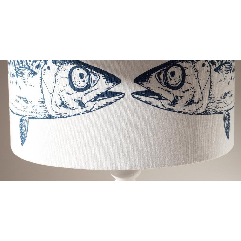 White Kissing Fish Lamp Shade - Large-SeaKisses