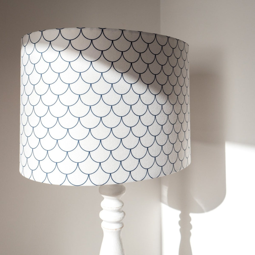 White Mermaid Scales Lamp Shade - Small-SeaKisses