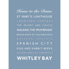 Whitley Bay Typographic Print-SeaKisses