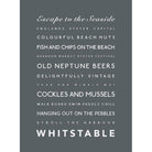 Whitstable Typographic Print-SeaKisses