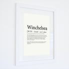 Winchelsea Definition Typographic Print-SeaKisses