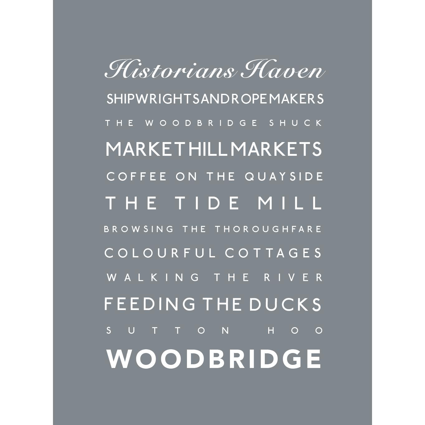 Woodbridge Typographic Print-SeaKisses