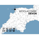 Woolacombe Landmark Map-SeaKisses