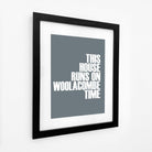 Woolacombe Time Typographic Print-SeaKisses