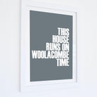 Woolacombe Time Typographic Print-SeaKisses