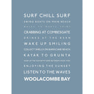 Woolacombe Typographic Print-SeaKisses