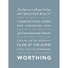 Worthing Typographic Print-SeaKisses