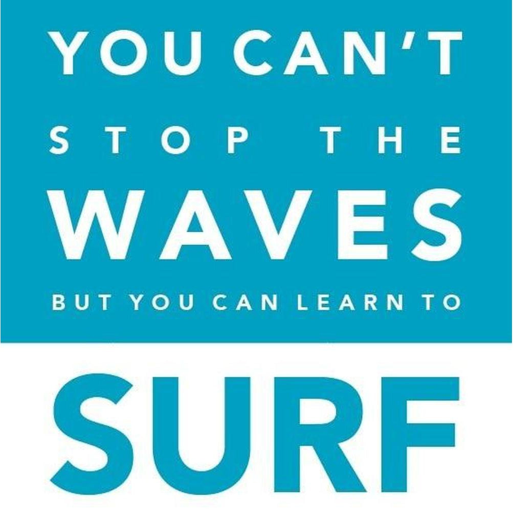 You Can't Stop the Waves - Greeting Card-SeaKisses
