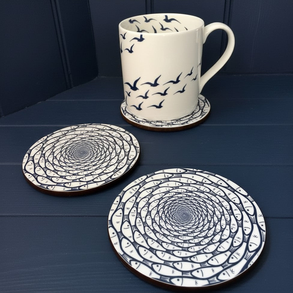 The Pilchard Pool Coaster - Set of 6-SeaKisses