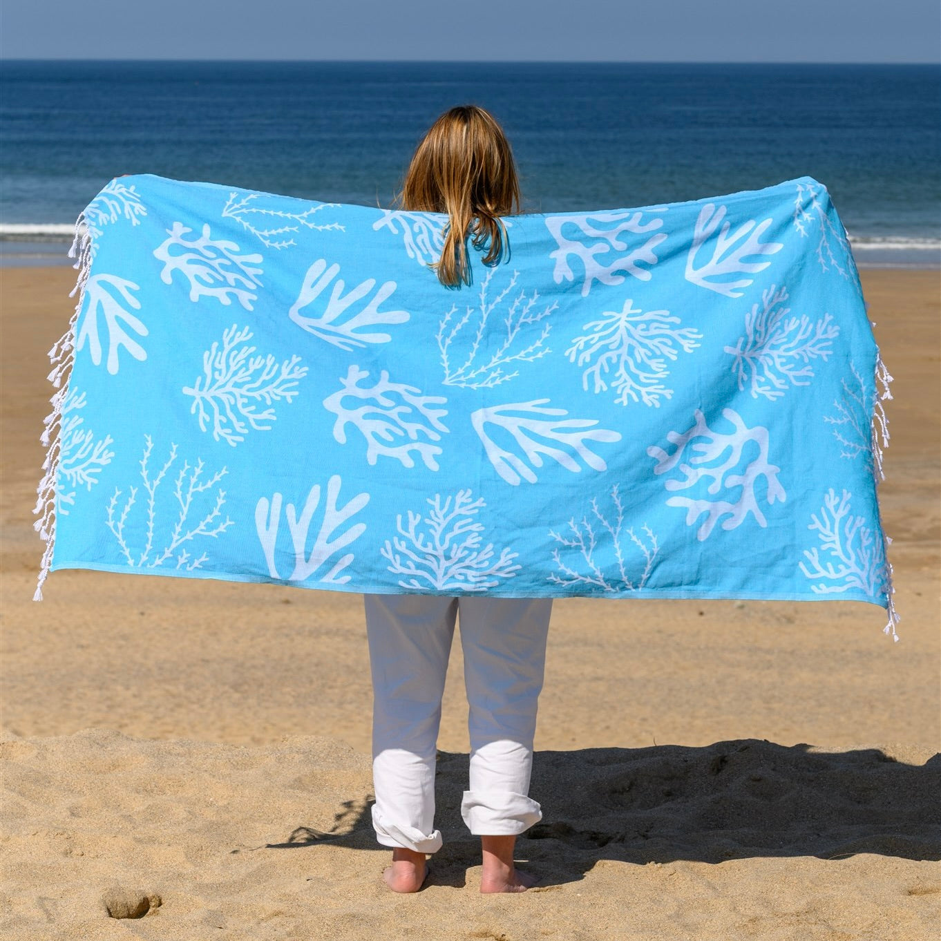 BEACH TOWEL In Pure Cotton Terry Jeko Surf Size Large Cm. 90 X 165 And Beach