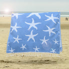 Starfish Beach Sheet (100% Cotton, Fast Drying Beach Towel)-SeaKisses