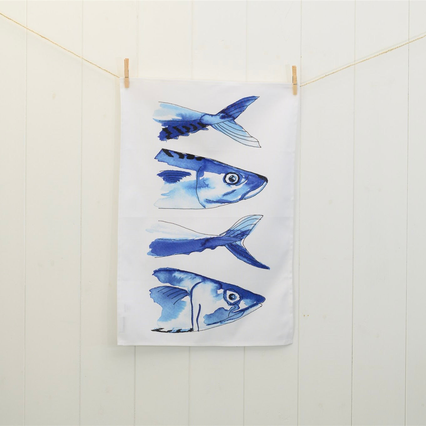 Mackerel Design Tea Towel-SeaKisses