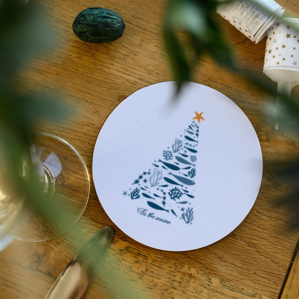 NEW! Coastal Christmas Coaster-SeaKisses