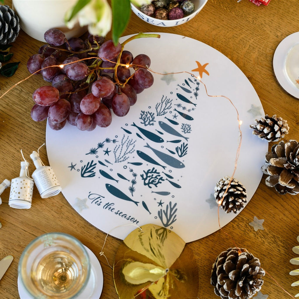 NEW! Coastal Christmas Serving Mat-SeaKisses